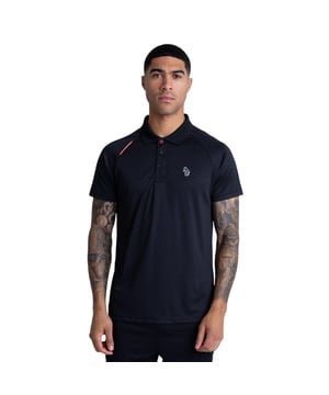 100% Polyester. Gewebetechnik: Feuchtigkeitsabweisend. Gewebe: Performance. Design: Kontrast Detail, Unifarben. Knopfverschluss, Zum Überziehen. Knopfleiste mit drei Knöpfen, Rückenpanel. GSM (Gramm pro Quadratmeter): 180. Raglanärmel, Kurzärmlig. Schaftrand zum Umklappen. XS: 90,17 cm, 90,17 cm. S: 96,52 cm, 96,52 cm.