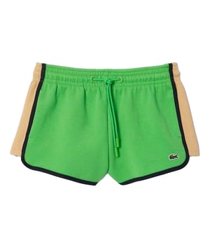 52% Baumwolle, 41% Polyester, 7% Elastan. Gewebe: Piqué. Design: Kontrasteinsatz, Logo. Taschenart: Baumwolle gefüttert. mit Kordelzug, Zum Überziehen. Taille: Elastisch. Metall-Ösen.