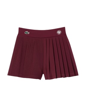100% Polyester. Gewebe: Taft. Design: Mit Falten, Silikon Logo, Mit Streifen. Taille: Elastisch.