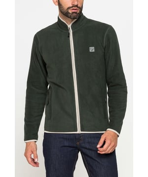 Stay warm in this men's fleece jacket with contrast trim; ideal for both work and leisure. Regular fit model with central lamp closure. Pockets inserted on the sides. Silicone patch applied to the chest, heart side, with Carrera logo. Perfect for layering under a winter jacket or coat.

28" Shoulder to Hem.
