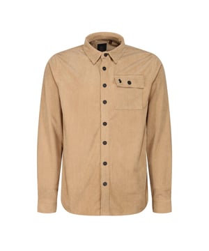 100% Polyester. Stof: Corduroy. Ontwerp: Eenvoudig. Zakken: 1 borstzak. Mouwtype: Met lange mouwen. Halsuitsnijding: Omgeslagen kraag. Gemerkte knopen. 230gsm. S: 38 in. M: 40 in. L: 42 in.
