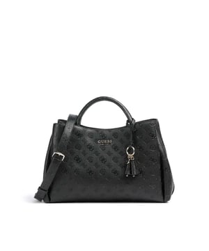 Sacs à main Guess Phoebe Peony Femme Noir Synthétique. Authentique Bagagerie de la marque Guess - design streetwear/sportswear de Guess - Guess pour Femme fashion, parfait pour la vie de tous les jours - Sacs à main Guess de couleur Noir s'associe parfaitement avec le reste de votre dressing - matiere Synthétique confortable -   classic - Phoebe Peony -