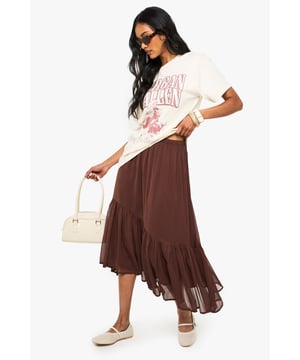 Skirts are the statement separate in every wardrobe This season it's all about having fun with your hemline. Mix it up in minis, midis and maxis or go matchy-matchy and co-ordinate with a crop top. Push the boundaries in pleated pastels and fondant shade full circle styles, updating with a holographic clutch for a cool colour clash. Flirt with the skirt for your favourite every day and evening ensembles.