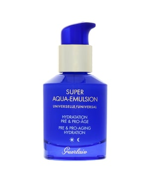 Ontdek de verkwikkende kracht van Guerlain Super Aqua Emulsion Universal, speciaal ontworpen voor rijpere huid. Deze luxe emulsie biedt intense hydratatie, waardoor je huid gehydrateerd en veerkrachtig blijft tegen zichtbare tekenen van veroudering. Geformuleerd met Aquacomplex Advanced-technologie, bevordert het de waterstroom binnen de huid en bestrijdt het effectief uitdroging. De rijke, romige textuur voedt en ondersteunt het ecosysteem van je huid met zijn AquaBiotic-systeem. Voor de beste resultaten, breng het elke ochtend en avond aan op je gereinigde gezicht en hals.