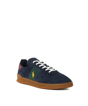 The Polo Ralph Lauren Court lace-up trainers are crafted from premium leather, taking inspiration from the court. Resting on a rubber outsole, they're complete with fabric lining and designed for a comfortably lightweight finish.