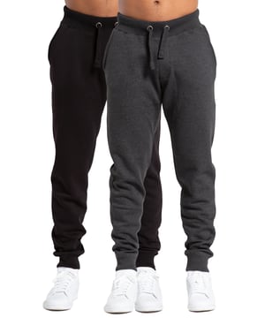 This two-pack of joggers from French Connection offers ultimate comfort and style. The joggers feature brushback fleece interior lining, drawcord, ribbed elastic waistband and cuffs, two side pockets and one back pocket with button fastening. Made from a cotton blend fabric to ensure comfortable wear.