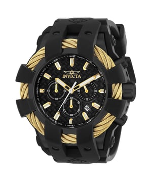 De Invicta 23866 heeft een roestvrijstalen horlogekast van 48 millimeter met een zwarte wijzerplaat.
Dit model wordt aangedreven door een accuraat Quartz uurwerk.
20 bar waterdicht.
Dit model is onderdeel van de Invicta Bolt collectie.

Inclusief 2 jaar garantie.