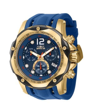 El Invicta 40357 tiene una caja de acero inoxidable de 51 millimetros con una esfera azul.
Esta modelo funciona con un movimiento de Cuarzo preciso.
Resistencia a la presión de aqua de 10 bares.
Este modelo es parte de la colección Invicta Speedway.

2 años de garantía Invicta.