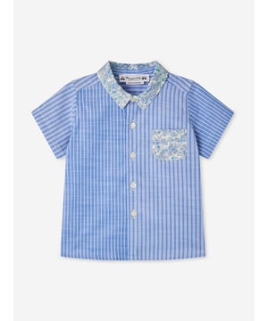 Introducing the SS2025 Baby Boys Fredy Shirt in Blue by Bonpoint, an essential addition to any young gentleman's wardrobe. Crafted with the finest attention to detail, this piece merges classic styling with a modern twist. Key features include Exquisite Craftsmanship Tailored from premium fabrics for unmatched quality. Delightful Blue Hue A vibrant, stylish shade that enhances any outfit. Comfort Fit Designed for all-day ease and freedom of movement. Versatile Elegance Perfect for special occasions or casual playdates.Elevate your child's style with Bonpoint.