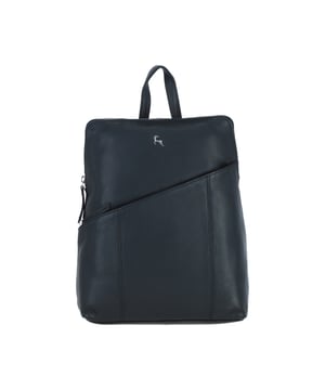 Elevate your everyday style with this chic and practical ladies' leather backpack, designed for both elegance and functionality. Crafted from high-quality leather, it features a spacious main compartment with two internal pockets for organization, three external pockets for easy-access essentials, and stylish silver-colored hardware for a modern touch. Dimensions: (L) 27 cm x (W) 12 cm x (H) 32 cm.