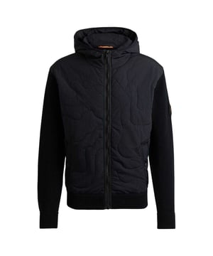 94% Baumwolle, 5% Polyamid, 1% Elastan. Design: Unifarben. Gewebetechnik: Leicht. Mit Kapuze. Langärmlig. Bündchen: gerippt. Kapuzenmerkmale: Aufnähen. Passform: leger. Taschenart: Zwei Seitentaschen, Geknöpft. Durchgehender Reißverschluss. Saum: gerippt. XL: 121,92 cm.