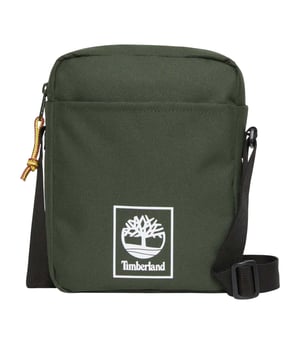 Polyester. Marke: Timberland. Taschenart: 1 Vordertasche. Fächer: 1 Hauptfach, Mit Reißverschluss. Taschenmerkmale: verstellbarer Schulterriemen, Tab mit Kontrast, Kordel Reißverschluss . Design: Logo, Unifarben, bedruckt, ´Tag´.
