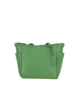 Upgrade your everyday style with this elegant leather handbag, crafted from premium leather hides for a luxurious feel. Designed for both function and sophistication, it features three external zip pockets and three internal zip pockets, ensuring effortless organization of your essentials. The silver-colored hardware adds a refined touch, while the 34 cm shoulder strap offers comfortable carrying. With a versatile design perfect for both casual and professional settings, this bag is an ideal companion for work, shopping, or outings. Dimensions: 27 cm (L) x 10 cm (W) x 26.5 cm (H).