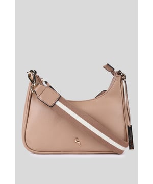 The "Bella Toscana" Real Leather Crossbody Bag by Ashwood Leather is a fine representation of craftsmanship and style. This sophisticated accessory showcases a rich orange hue that is bound to make a statement wherever you go. The bag is adorned with metallic gold hardware that not only adds a touch of luxury but also ensures durability. This bag seamlessly blends functionality with fashion. Its compact size makes it perfect for everyday use, while the intricate details elevate it to a piece of luxury. Whether you're headed to a casual outing or a formal event, the "Bella Toscana" is sure to be your perfect companion. Dimensions: (L) 26 cm x (W) 6.5 cm x (H) 13 cm.