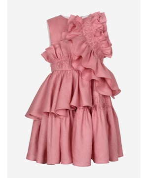 Introducing the exquisite Girls Wreath Linen Ruffle Dress in Pink by Jessie and James, a quintessential piece for SS2025. Each detail is meticulously crafted to ensure your little girl shines at every summer soirée. Luxurious Linen Crafted with the finest linen, ensuring breathability and comfort. Delicate Ruffles Elegant ruffles enhance the dress's charm, perfect for any celebration. Vibrant Pink Hue A captivating pink that exudes style and femininity.Elevate her wardrobe with this timeless garment from Jessie and James. Order now!