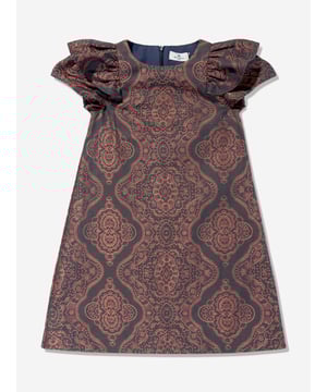 Revamp your little one's look with the Girls Jacquard Dress in Navy by Etro, an elegant staple for SS2025. Heres why its an essential addition to any girl's wardrobe Exquisite Jacquard Fabric Crafted with premium jacquard, assuring a luxurious feel. Timeless Navy Hue Understated and sophisticated, perfect for any occasion. Designer Craftsmanship Etro's impeccable tailoring promises a perfect fit.A chic choice that blends tradition and modernity. Order now for timeless elegance!