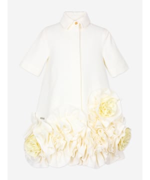 Introducing the Girls Dream On Frilly Flower Dress in Ivory, a quintessential addition to your little lady's wardrobe from the esteemed designers at Jessie and James for SS2025. Heres why its simply unmissable Exquisite Ivory Palette A sophisticated, soft ivory hue enhances its charming elegance. Delicate Frills Layered frills add a flourish of grace and movement. Premium Fabrication Crafted with superior fabrics for outstanding comfort and durability. Fashion a memorable season choose Jessie and James. Shop now!