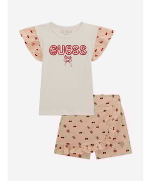 Introducing the exquisite Girls Skirt Set in White from Guess, an essential addition to your little one's wardrobe for SS2025. Meticulously crafted to enhance style and comfort, this set is simply unmissable. Premium Fabric Crafted from luxurious, soft-to-touch fabric providing comfort all day long. Timeless Design The elegant white colour and classic cut ensure timeless appeal and versatility. Versatile Occasions Perfect for family gatherings or sunny days out, making your girl look stylish wherever she goes.Revitalise your child's collection with the Girls Skirt Set in White. Ideal for making a sophisticated statement this season!