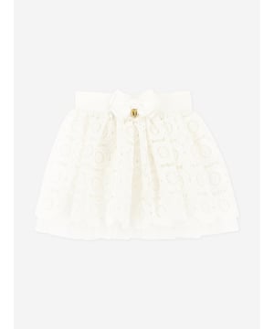 Introducing the Girls Blossom Lace Skirt in White by Angels Face, a quintessential addition to your little one's SS2025 wardrobe. Elegantly designed to captivate and charm, this skirt embodies premium quality and enchanting style. Exquisite Lace Detail Crafted with intricate lace patterns, providing an impeccable touch of sophistication. Pure White Elegance Radiates a classic, fresh look, perfect for any occasion from garden parties to formal gatherings. Comfort Fit Soft lining ensures comfort, allowing freedom of movement while maintaining style.Transform your girls fashion ensemble with the Blossom Lace Skirt by Angels Face. A true staple for her spring and summer collection. Order now!