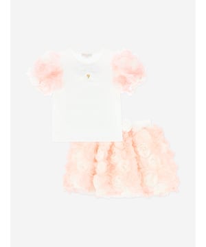 Introducing the exquisite Girls Roses Top and Skirt Set in Pink by angels face, a quintessential addition to your little girl's SS2025 wardrobe! Each piece radiates charm and sophistication in an alluring pink hue. Key features include Luxurious Texture Crafted from premium fabrics for a delicate, soft feel. Charming Rose Design Enchanting rose motifs perfect for any fashionable occasion. Seamless Fit Tailored for comfort grace, ensuring freedom in every twirl. Elegant Ensemble Coordinated set adds a polished, chic touch to her outfits.Revitalise her look with panache this SS2025. Shop now and elevate her style quotient effortlessly!