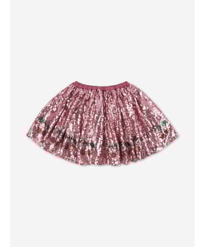 Introducing the exquisite Girls Starla Sequin Skirt in Pink by Konges Slojd for AW2024, an elegant addition to any young fashionistas wardrobe. Discover the charm and sophistication of this designer piece Dazzling Sequins Features hand-sewn pink sequins that shimmer with every twirl, perfect for making any occasion special. Luxury Comfort Crafted from soft, premium fabrics that ensure all-day comfort, marrying opulence with wearability. Versatile Elegance Pairs seamlessly with both casual tees and formal tops, ideal for parties or playful days out.Add the Starla Sequin Skirt to your girl's collection and watch her light up every room she enters. Order now and embrace the luxurious style of Konges Slojd!