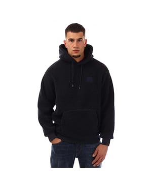 Polyester. Gewebe: Fleece, Weiche Haptik. Design: Logo, Unifarben. Kapuzenmerkmale: mit Kordelzug, Aufnähen. Saum: Anliegend. Extra lang. Bündchen: Anliegend. Mit Kapuze. isolierend. Passform: Regulär. Taschenart: 1 Kängurutasche. Zum Überziehen. S: 96,52 cm. M: 102 cm. L: 112 cm.