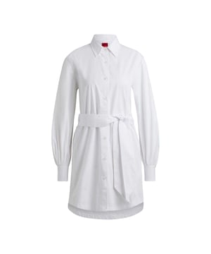 Baumwolltwill. Design: Unifarben. Passform: leger. Button-Down-Kragen, Stoffgürtel. Seitenschlitz. Punkt Kragen. Langärmlig. Bündchen: Geknöpft.
