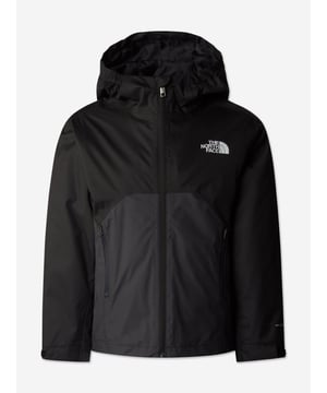 The North Face encapsulate sleek functional wear into refined and fashionable portraits. This unisex black short jacket is engineered in a parka design. Made in a fitted cut with a hood, pockets, zippers, and elasticated details. There is a reflective logo print on the left chest and right shoulder blade. It is also quilted on the inside. Long Sleeves Chin Guard and Internal Wind Pole 100 Polyester