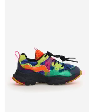 Flower Moutain incorporate natural elements into their vivid and durable designs. These Yamano multicoloured trainers embody the Japnese label's passion for nature landscapes. Crafted from eco-friendly materials, the uppers showcase a mix of colour and nuances that intersect in an interplay of weaves and inlays. The technical fabric lined interiors depict antibacterial cork insoles, while the ultralight rubber bottoms have three shades and shaped exteriors. Rubber Insole Textile Internal Material Cork Exterior Material Eco-Leather-Textile