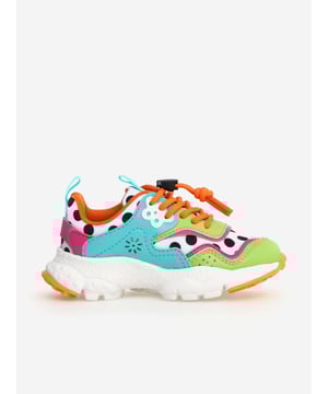 Flower Mountain combine vibrant imagery with beautiful, eco-friendly properties. These girls Doi spotted trainers in multicolour are engineered from fabulous high quality, perfect for fashion-conscious youngsters. NOTE Fit is Half a Size Up Refer to EU Size. Leopard Print Faux Fur Uppers in Pink and Turquoise Upper Man-Made Lining Fabric Outsole Rubber