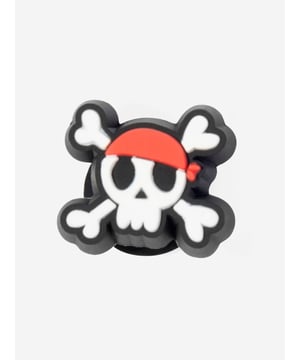 Add some swashbuckling style to your Crocs with the Tiny Pirate Skull Jibbitz charm! This detailed accessory features a miniature pirate skull design. Easy to customise and perfect for all ages, it adds a dash of pirate flair to your footwear. Set sail for fun and fashionget yours today! NOTE Sold Separately to Shoe Not a Toy Not Intended For Children Under 3 Years Of Age