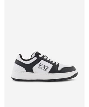 Introducing the luxurious Boys Logo Trainers in Black by EA7 Emporio Armani, an essential stylish addition to any young trendsetter's wardrobe for SS2025. Here's why it's a must-have Sleek Design Crafted in a classic black with subtle white detailing, ensuring they complement any ensemble. Premium Quality Made with superior materials for durability and comfort, perfect for everyday wear. Iconic Branding Embellished with the distinctive EA7 Emporio Armani logo that adds a touch of class.Revitalise your boy's style with these exquisite trainers. Shop now and elevate his SS2025 look!