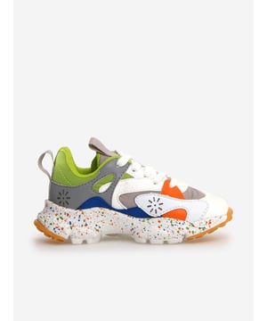Introducing the exquisitely crafted Kids Saburo Trainers by Flower Mountain for AW2024. Perfect for both boys and girls, these multicoloured sneakers embody both flamboyance and function. Key features include Vibrant Colour Palette Captures the playfulness of childhood in every step. Premium Material Ensures durability and comfort, ideal for growing feet. Versatile Design Effortlessly complements various outfits, making it a wardrobe essential.Elevate your childs ensemble with these enchanting trainers!