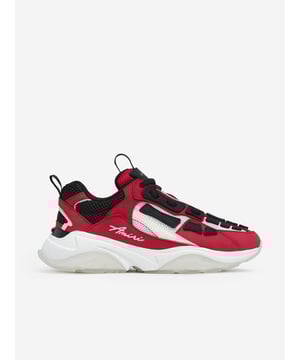 Amiri incorporate streetwear with the rock aesthetic through a new luxurious perspective. These kids leather bone runner trainers in red are intricately crafted and unique. Made in Vietnam Upper 100 Leather Sole 100 Rubber