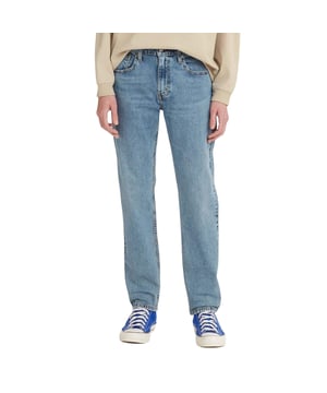 70% Katoen, 28% Lyocell, 2% Lycra. Stof: Denim, zacht aanvoelend, stretch, Tencel. Ontwerp: Eenvoudig. Zakken: 2 zijzakken, 2 achterzakken, 1 muntzakje. Sluiting: Knoop, Ritsgat. Stof Technologie: Flex. Merklap, Geklonken. Geschikt voor: Taps toelopend.