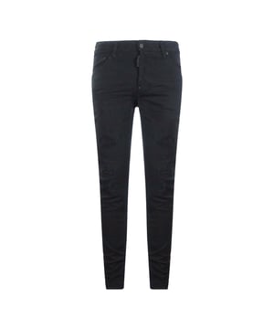 DSQUARED2 Cool Guy Jean in black combines style and durability with reinforced ripped details that add a bold edge to your look. Crafted from 98% cotton and 2% elastane, these jeans offer a comfortable fit with just the right amount of stretch for ease of movement. Perfect for men seeking a modern, rugged aesthetic without sacrificing comfort, these jeans are versatile enough for casual outings or making a statement in urban settings. Elevate your wardrobe with this iconic piece that balances contemporary fashion and practical wearability
