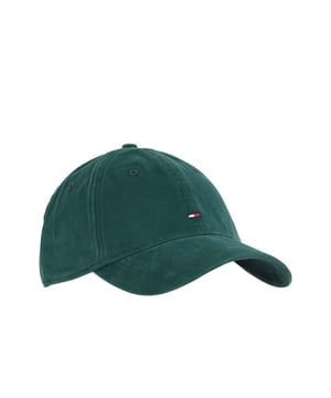 Marke: Tommy Hilfiger. Design: Gesticktes Logo, Fahne. 4-reihiges Nähen, Design mit 6 Segmenten, Oben mit Knopf, Mit gebogenem Rand, Genähte Belüftungsöffnungen. anpassbar, Metallspange.
