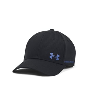 Marke: Under Armour. Design: Logo, Unifarben. 5-reihiges Nähen, Oben mit Knopf, Mit gebogenem Rand, Verkleidet. Gewebetechnik: ArmourVent, Atmungsaktiv, langlebig, Iso-Chill-Material, Leicht, Schnell trocknend, Stretch. Verstellbarer Gurt.