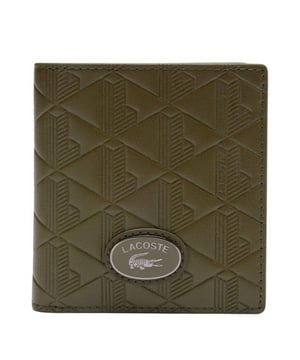Marke: Lacoste. Leder. Länge: 10 cm. Höhe: 10,5 cm. Design: Logo, Strukturiert. Kartensteckplätze: 6.