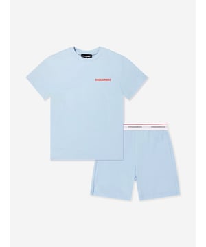 Introducing the exquisite Kids Short Pyjama Set in Blue from dsquared2 kids, an essential addition to your child's SS2025 wardrobe. Crafted with meticulous attention to detail, this set ensures both style and comfort for any young trendsetter. Luxurious Comfort Constructed from premium fabrics that are soft on the skin, ensuring a restful sleep. Charming Design Features a chic, contemporary print, perfect for both boys and girls. Superior Craftsmanship Embodying dsquared2's commitment to quality, these pyjamas offer durability and refined style.Elevate your child's nightwear with this stylish and cosy set. Act now to ensure they enjoy comfort in unparalleled style!