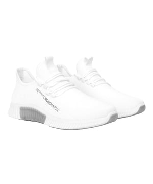 Marke: Crosshatch. Obermaterial: Nylon, Stoff. Futterstoff: Deckbrandsohle. Laufsohle: PVC. Gewebetechnik: langlebig. Atmungsaktiv, Gummi-Details. Absatz: Flach. niedrig geschnitten. Design: Kontrast Detail, Logo. Zehenstil: Rund. Zum Schnüren.