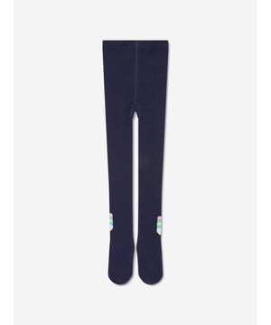 Billieblush encapsulate confident and adventurous designs in their aesthetic portraits. These girls navy tights capture the label's distinctive craftsmanship. They are made with rib metallic threading, a branded jacquard and hearts. Rib Metallic Threading Branded Jacquard and Hearts Cotton Polyamide Metallic Fibers Elastane Billieblush Tights 3-6M 17cm 9-18M 19cm 2-3Y 23cm 4-5Y 27cm 6-8Y 31cm 10-12Y 35cm