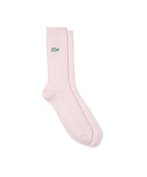 93% Baumwolle, 6% Polyamid, 1% Elastan. Marke: Lacoste. Gewebe: gerippt, Weiche Haptik, Stretch. Design: Gesticktes Logo.