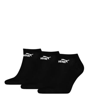 3er-Pack. 72% Baumwolle, 26% Polyester, 2% Elastan. Marke: Puma. Design: Logo. Gewebetechnik: Abriebfest, Ventiliert. Zum Fußgelenk. Verpackung: Kartenaufhänger. Bündchen: Elastisch,  Druckfrei.
