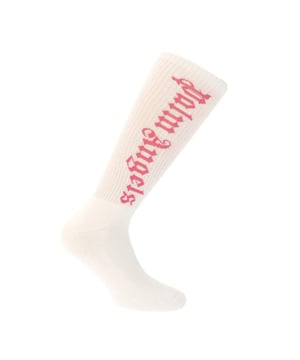 90% Baumwolle, 5% Elastan, 5% Polyamid. Marke: Palm Angels. Design: Logo, gerippt.