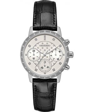 Functional and heard wearing, this Ladies Watch W0957L2 by Guess will keep ticking away tirelessly on your wrist for many years to come. The Ladies Watch W0957L2 is the perfect gift.  Dimensions (cm): 10x10x5