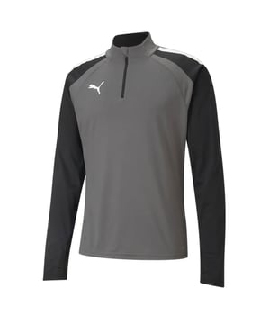 Get match-ready with the Puma TeamLiga Men’s Football Top — a high-performance essential built for players who demand comfort, movement, and modern athletic design. Engineered to support training and pre-game routines, this top blends functionality with sharp football style.
Key Features:
Lightweight Polyester Construction:

Smooth, breathable fabric ideal for high-intensity sessions and warm-ups, keeping you focused and unrestricted.

dryCELL Moisture-Wicking Technology:

Draws sweat away from the skin to help you stay dry and comfortable during play or drills.

Athletic Fit with Raglan Sleeves:

Allows natural range of motion in the shoulders and arms — perfect for dynamic training or warm-up movement.

Quarter-Zip Collar Design:

Provides adjustable ventilation and a modern touch, ideal for layering or regulating body temperature.

Elasticated Cuffs and Hem:

Offers a secure fit that stays in place, with a streamlined silhouette suited for performance.

Puma Cat Branding:

Printed on the chest for a clean, professional look that reflects Puma’s football heritage.

Whether you're preparing for a match or elevating your training kit, the Puma TeamLiga Football Top keeps you cool, agile, and sharp from the first whistle to the last.