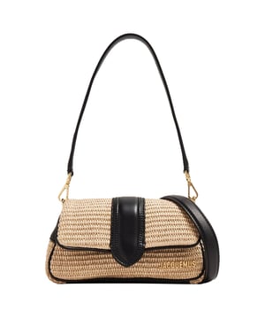 Composition: 100% Raffia  
Lining: Cotton  
Leather detail
Width 8 cm
Back patch pocket
Gold-tone logo lettering
Length 20,5 cm
Height 11 cm
Double shoulder straps
Interior pocket
Magnetic flap tab closure
Engraved lobster clasp
Made in  Italy
Gender: WOMEN
Product code: 24E241BA3889 _983
Barcode: 9990003306406
Code: BAG JQ 2 SD SS25 13693
 Measurments:  width: 80 mm length: 205 mm height: 110 mm strap length: 0 mm handle drop: 0 mm