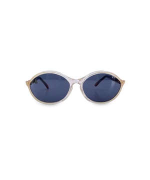 VINTAGE, RRP AS NEW
Bold yet refined, the Yves Saint Laurent MERCURE vintage sunglasses are a stellar expression of 1980s elegance with a forward-thinking edge. Made in France, this beautiful model reflects YSL's fearless approach to glamour-where sharp lines met soft femininity in a harmony only Saint Laurent could master.  The MERCURE model stands out with its crisp white plastic frame, a daring choice for its time and one that remains effortlessly chic today. The oval silhouette enhances facial contours with a sculptural grace, offering a look that's both powerful and ethereal-like a fashion muse caught between retro nostalgia and futuristic dreams.  The proportions are poised for impact: 58 mm wide lenses, 42 mm in height, and a 140 mm span both at the temples and in length. Designed for comfort without compromising on drama, these sunglasses sit beautifully on the face, commanding attention with every glance.  In A - EXCELLENT Condition Rating: A - EXCELLENTCondition Details: Gently Used. Lenses and frame in excellent condition. Please check the images carefully. Some show arrows indicating any evident defect. Please ask if you need to know more details or if you have any doubts. Glasses maximum Width: 140mm Glasses Temple 140mm Glasses maximum lens width: 58mm Glasses maximum lens 42mm Glasses bridge width: 16mm Measurments:  width: 58 mm length: 140 mm height: 42 mm