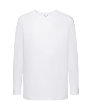 Einfärbiges T-Shirt, langärmlig mit Baumwoll/Lycra® Bündchen. Runder Nackenausschnitt. Aus Belcoro® Garn für ein weicheres Tragegefühle. Material 100% Baumwolle. Größen(Brustumfang): 3-4 Jahre (56-61cm), 5-6 Jahre (66-71cm), 7-8 Jahre (76cm), 9-11 (81cm), 12-13 Jahre (86cm), 14-15 Jahre (91cm)